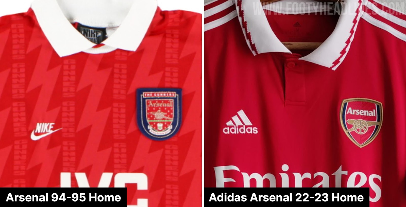 It's Not Nike 18-19 AS Roma: What Inspired Arsenal 22-23 Home Kit - Footy Headlines