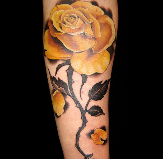 Yellow Flower Tattoos