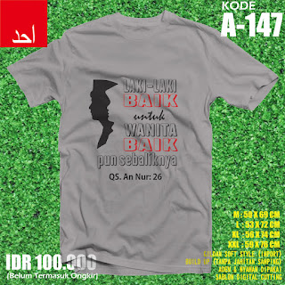 Laki Baik Untuk Wanita Baik | Kaos Muslim