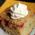 Big Batch Rhubarb Raspberry Streusel Cake