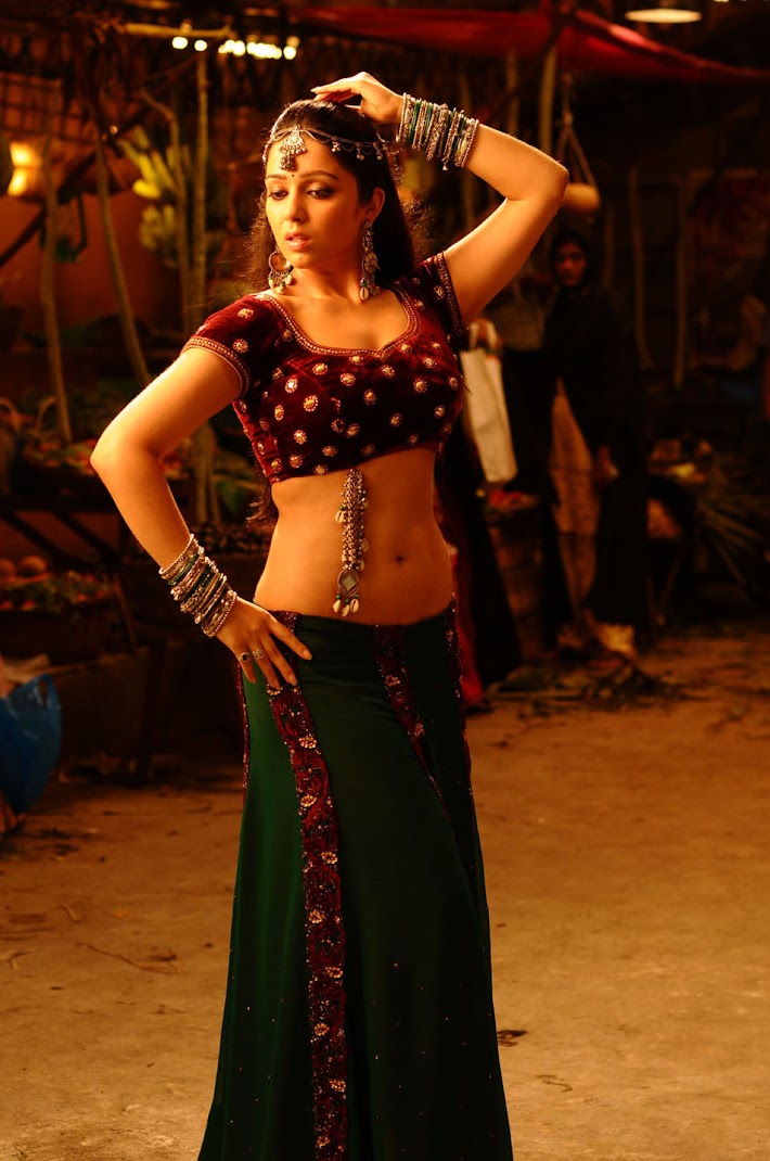 Charmee Kaur on the sets of a movie