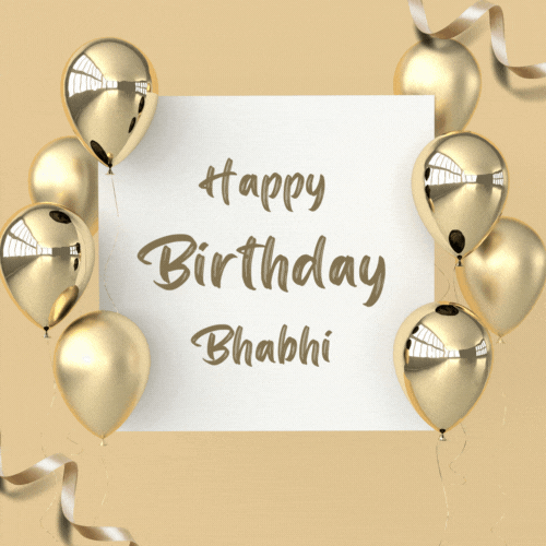 Happy Birthday Bhabhi (Animated gif)