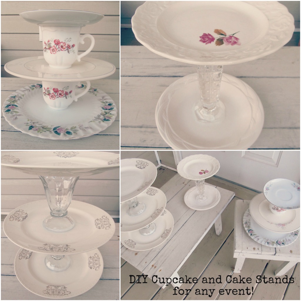 diy wedding cake stands Cupcake and Cake stands for events! (DIY Dessert Stands and shabby 