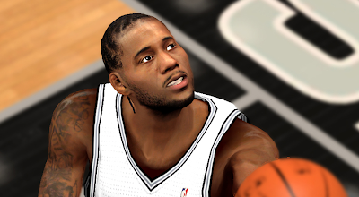 NBA 2K14 Kawhi Leonard Cyberface Patch