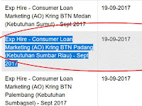 Bank BTN sd 30 Sept 2017 (CS & Teller dan Program ODP)