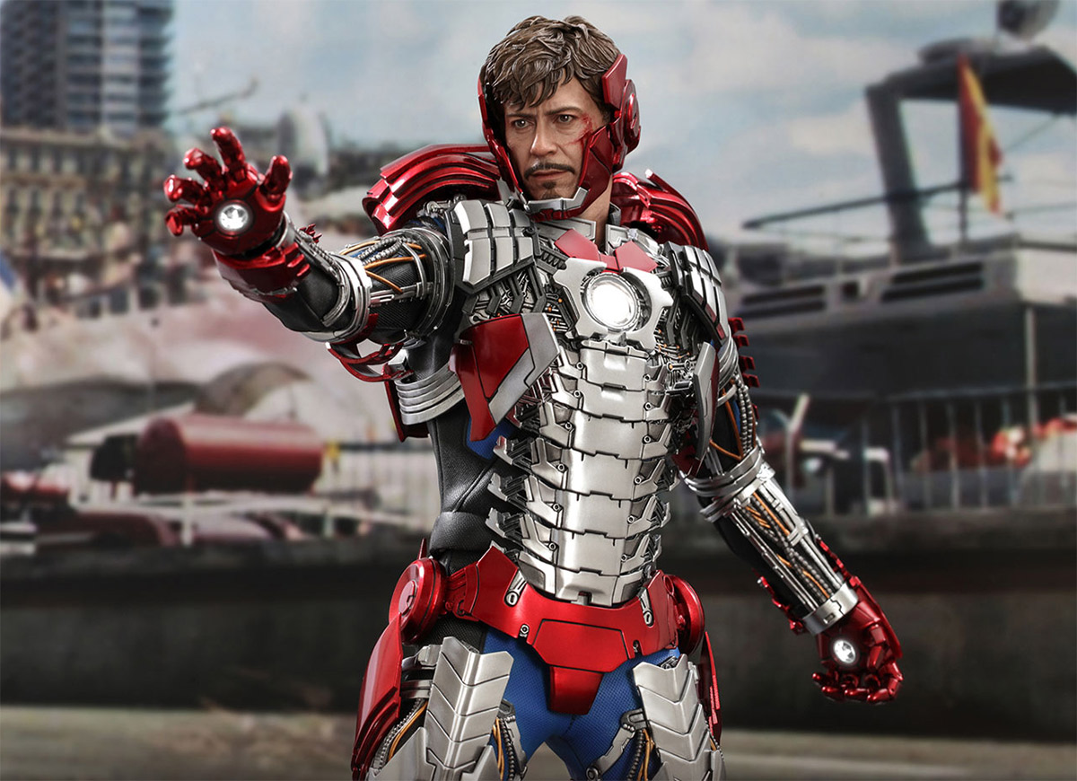 Hot Toys revela o incrível colecionável "Tony Stark Iron Man Mark V Suit Up"