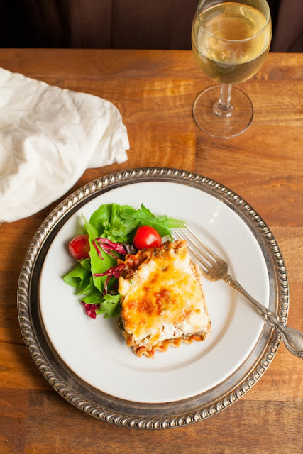 Make ahead Vegetarian Lasagna for Christmas Dinner