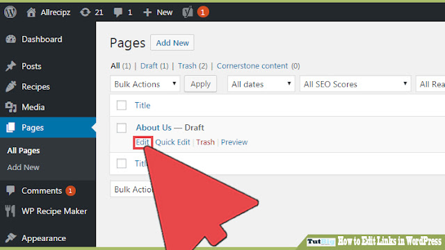  welcome to the TutBig today I will show you How to Edit Links in WordPress Step by Step Tutorial