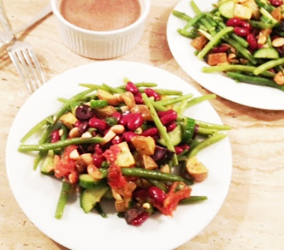 French Bean Salad With Black Olive Vinaigrette recipe