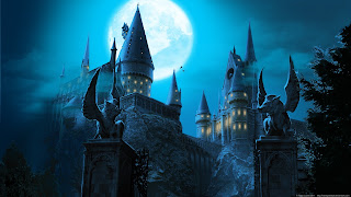 Resultado de imagen de hogwarts de noche