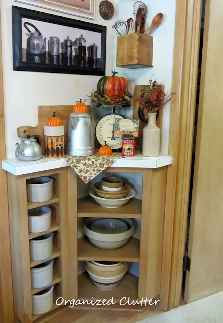 Fall Vintage Kitchen Vignette