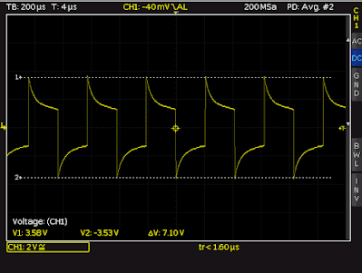 Waveform at Piezo Transducer