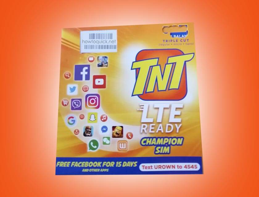 How to Activate new TNT LTE Prepaid SIM Card - HowToQuick.Net