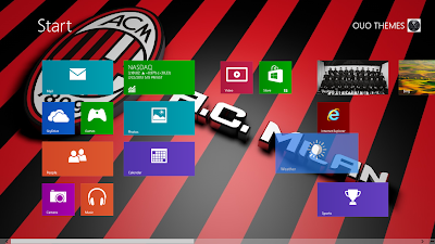 2013 Ac Milan Theme For Windows 8