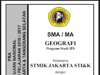 Kumpulan Soal UCUN Geografi DKI Jakarta SMA Prodi IPS Lengkap Dengan Kunci Jawaban