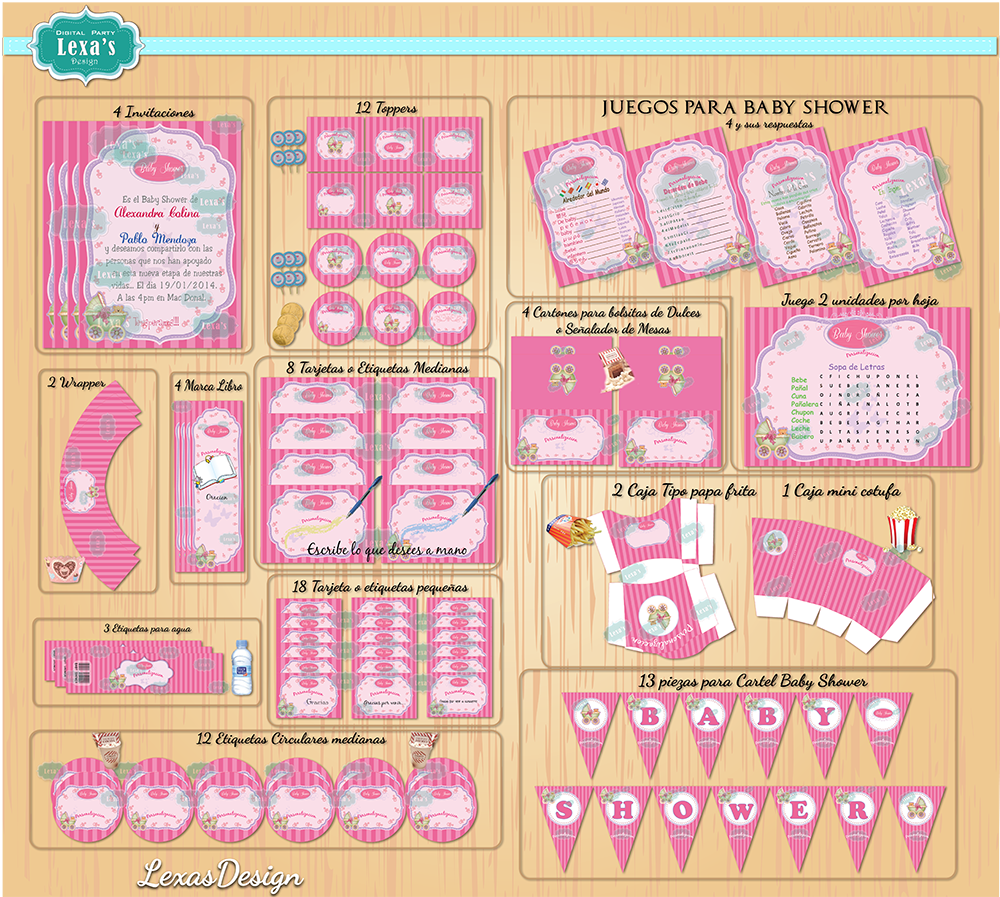 Kit  baby shower gratis