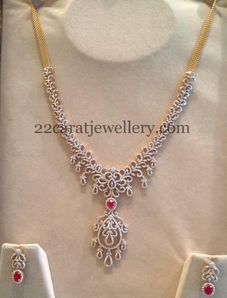 Medium Size Diamond Haram 5 Lakhs Only