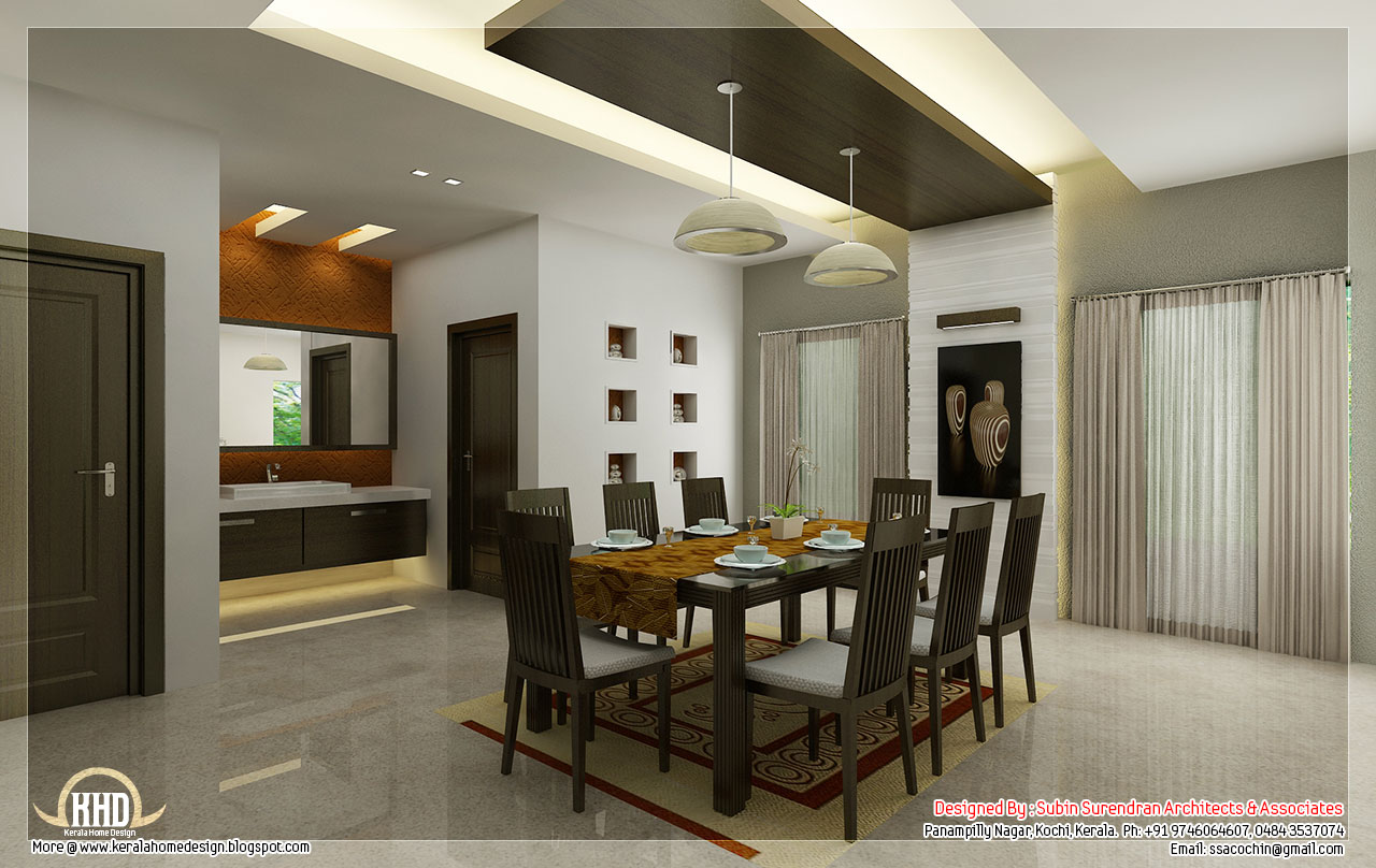 Kitchen and dining interiors - Kerala home design and ...