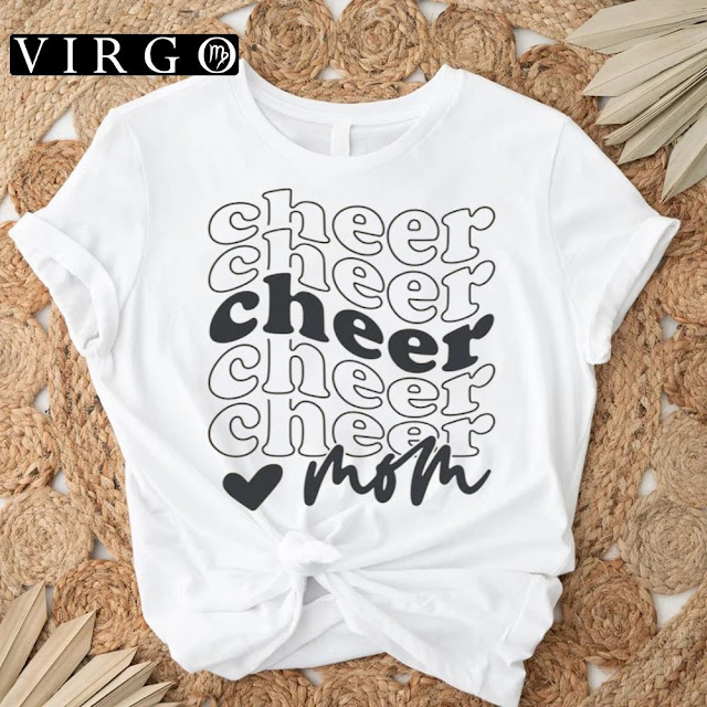 Retro Cheerleading Smiley Cheer Mom T-Shirt