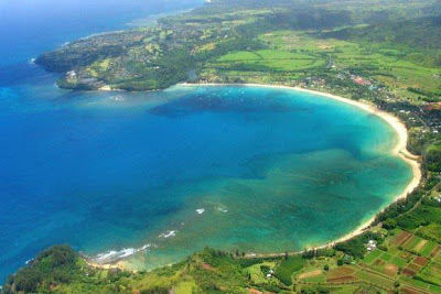 Teluk Hanalei di Hawaii Amerika Serikat