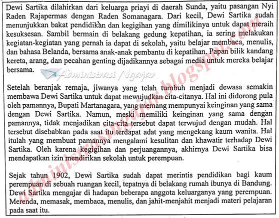 Soal dan Kunci Jawaban UNBK Bahasa Indonesia SMA 2019