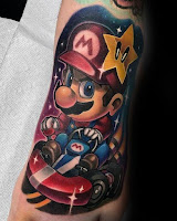 tatuajes de Super Mario