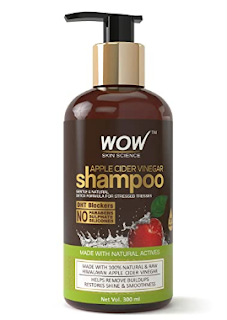 wow skin science apple cider vinegar shampoo for grey hair