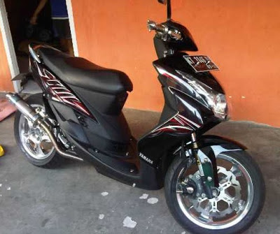  Modifikasi  Yamaha Mio  Soul dengan Ban  Besar  Oto Trendz