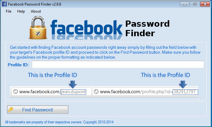facebook password finder apk free download