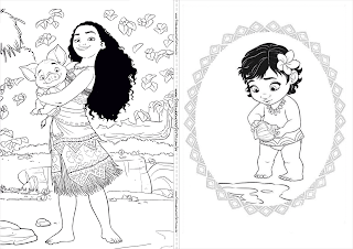 Moana: Libro para Colorear para Imprimir Gratis.