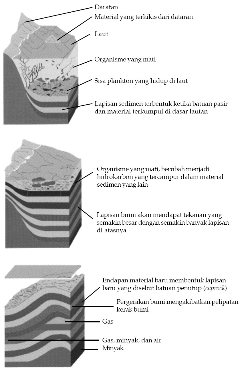  Proses  Pembentukan Minyak  Bumi  dan Gas Alam dan Komposisinya