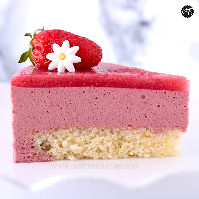 Bavarois aux fraises