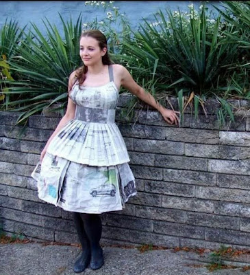 newspaper dress