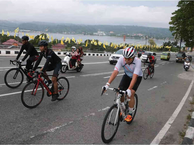 Royke Lumowa dan Jajaran Laksanakan Gowes Keliling Ambon