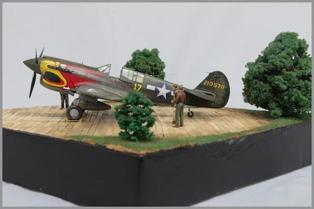 Diorama P-40N Warhawk