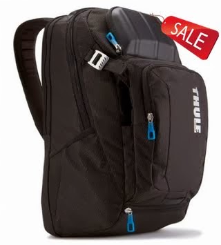 Thule Crossover TCBP-217 Backpack for 17-Inch Ultrabooks/Macbook/Pro/Air Laptop and iPad (Black)