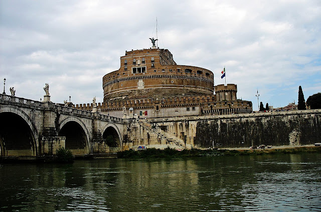 Roman castle side view