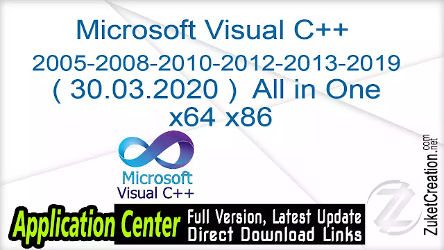 Microsoft Visual C 05 08 10 12 13 19 30 03 All In One X64 X86 Application Full Version