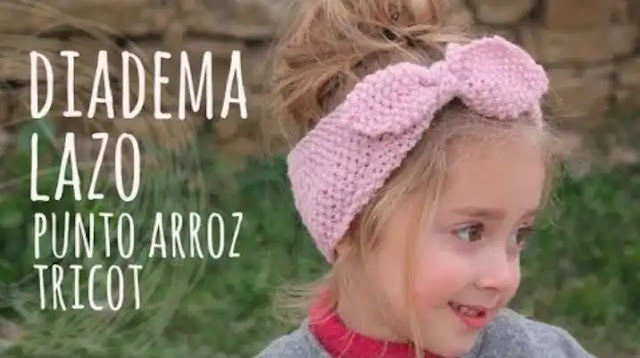 Tutorial Diadema para Niña a Dos Agujas