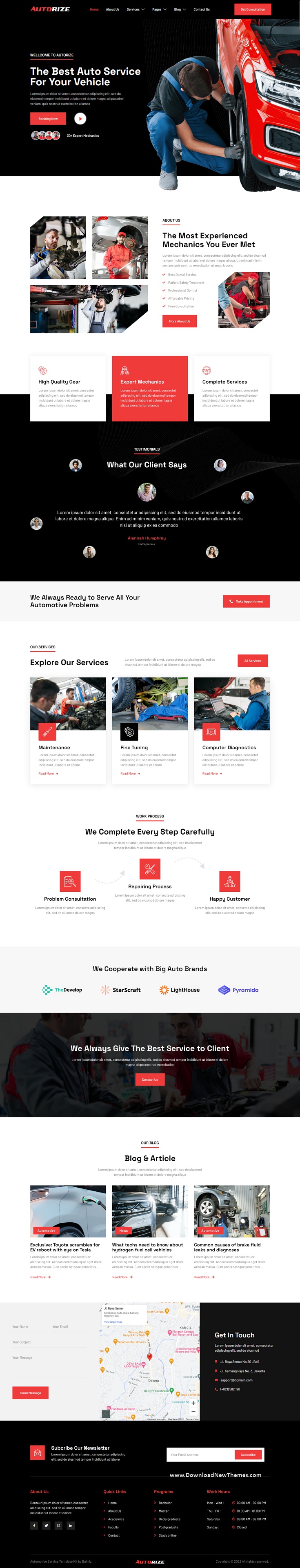 Autorize - Car Repair & Auto Services Elementor Template Kit Review