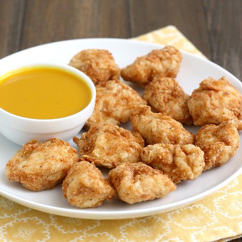 Homemade Chicken Nuggets with Honey Mustard Sauce