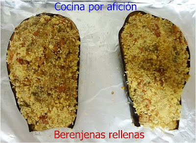 berenjenas rellenas de cuscús y chistorra