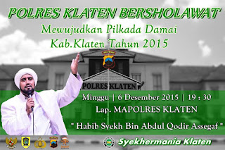 Polres Klaten Bersholawat