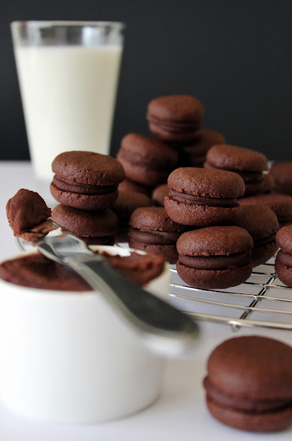 Gevulde chocoladebiscuitjes