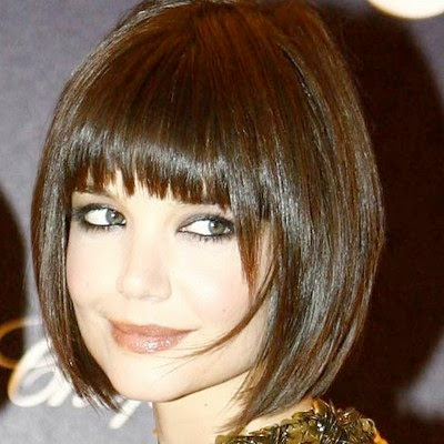 Short Inverted Bob Hairstyles -Katie Holmes Bob Cut