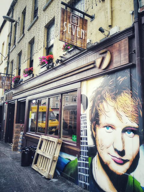 Ed Sheeran's face on a wall