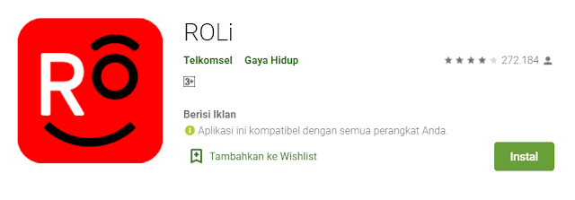 Download Aplikasi Roli Telkomsel