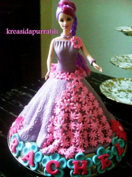  Kreasi  Dapur  Ratih Barbie Cake for Rachel