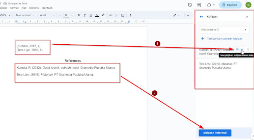 Cara Membuat Daftar Pustaka di Google Docs