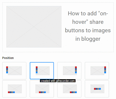 image share buttons for blogger